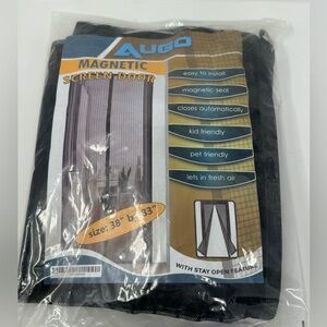 NEW IN BAG AUGO Magnetic Screen Door  Self Sealing Easy Install Kid/Pet Friendly